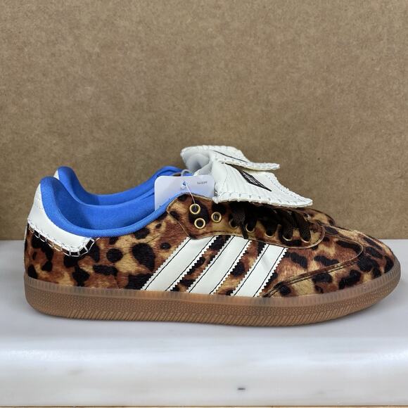 Adidas Samba Pony Wales Bonner Leopard Sneakers IE0578 Size 8.5 - Picture 5 of 11